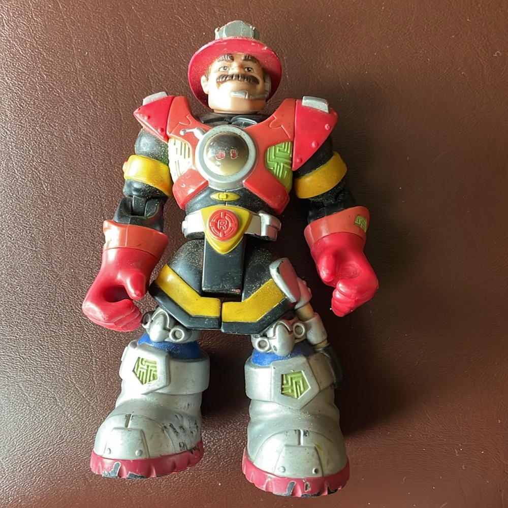 VTG 6.5" Fisher Rescue Heroes PowerMax Billy Blazes Firefighter Mattel